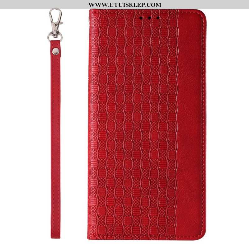 Etui Na Telefon do iPhone 14 Pro z Łańcuch Etui Folio Pasek W Stylu Vintage